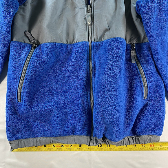 The North Face Boys Size XL VINTAGE Denali Fleece Jacket Blue Grey - Picture 8 of 9